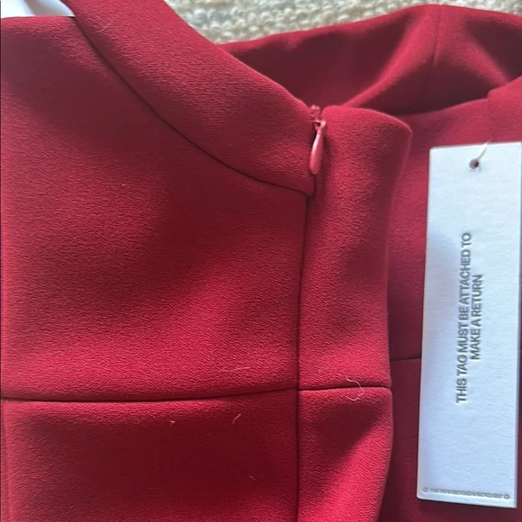 Princess Polly Alyn Halter Minu Dress Wine Red - Picture 4 of 4